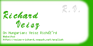 richard veisz business card